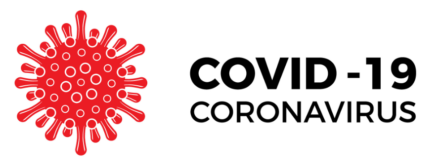 Image of COVID virus and text with COVID-19 and Coronavirus. How to deal with Omicron
